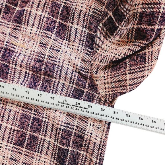 Playboy Shirt Women's Size 10 Plaid Amazingly Soft Boyfriend Fit Button Up - Picture 15 of 16